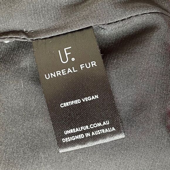 UNREAL FUR Puffer Jacket Womens Large L Barbie Pink Phaedra Cropped - Picture 10 of 12